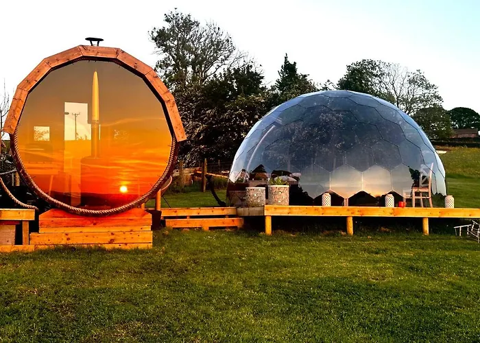 豪华帐篷 Deerstone Glamping-pinhaw Beacon Dome Hot Tub Earby